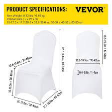 Vevor White Chair Covers Polyester