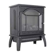 1500 Watt Antique Black Cabinet 3d Electric Infrared Space Heater Stove With Remote Control And Auto Shut Off