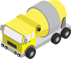 3d Ilration Of Mixer Truck 16582311 Png