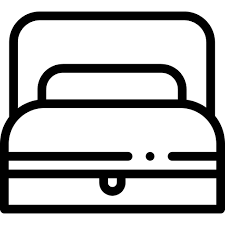 Sofa Bed Detailed Rounded Lineal Icon