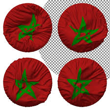 Premium Psd Morocco Flag Round Shape