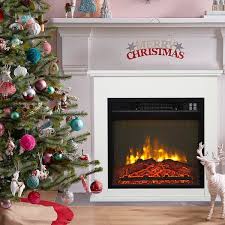 Freestanding Electric Fireplace In