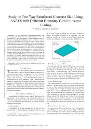 reinforced concrete slab using ansys