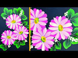 Simple And Easy Flower Painting Daisy