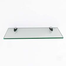 Fab Glass And Mirror Clear Rectangle Glass Shelf Kit 6 X 18