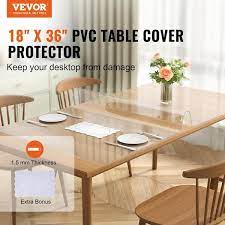 Vevor Clear Table Cover Protector 18 In