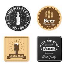 Beer Coasters Pub Labels Beverage Mats