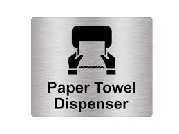 Paper Towel Dispenser Sign Adhesive