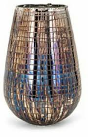 Silver Decorative Glass Vases Shape