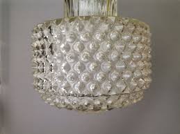 Portuguese Glass Hanging Lamp 1960s