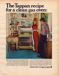 Cleaning Gas Oven Vintage Print Ad