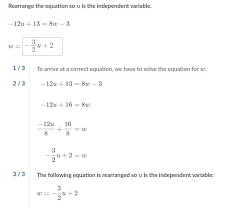 Rearrange The Equation So Uuu Is The