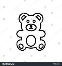 Teddy Bear Icon Vector Ilration