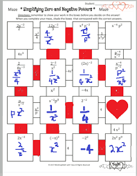 Answered Maze Simplifying Zero And