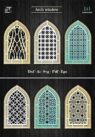 Decorative Cathedral Windows Arch