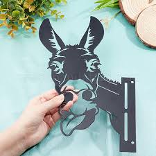 Donkey Metal Wall Art Metal Yard Art