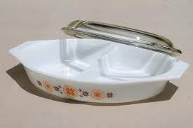 Town Country Vintage Pyrex Divided