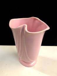 Vintage Pink Weller Softone Vase 7 5