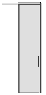 Sliding Door With Coating 2 Panels