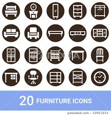 Icon Furniture White Set 20