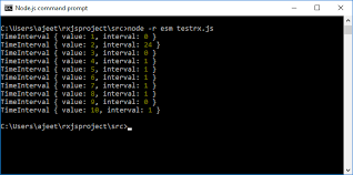 rxjs timeinterval utility operator