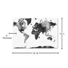 Trademark Fine Art World Map Bg 1 By