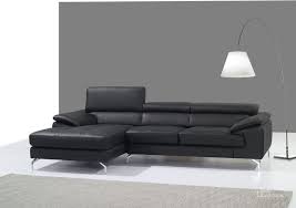 J M Furniture A973b Left Facing Chaise Sectional Sofa Black