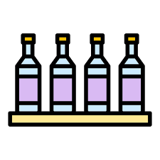 Bar Wine Bottle Icon Outline Vector