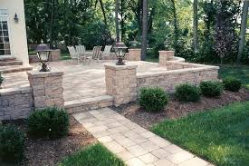 Raised Patio With Walkway Sitting