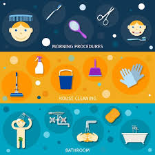 Bathroom Tiles Cleaning Tips Vectors