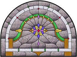 Arched Stained Glass Pattern Design