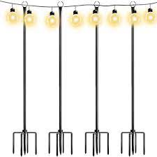9 4 Ft Outdoor String Light Poles