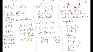 Exponential Equation Rules And Solving