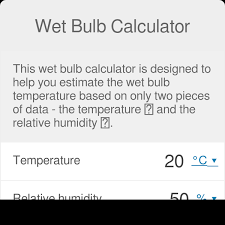 Wet Bulb Calculator