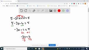 Solved Solve The Equations Using The