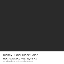 Disney Junior Brand Color Codes