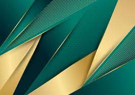 Luxury Dark Green And Gold Abstract