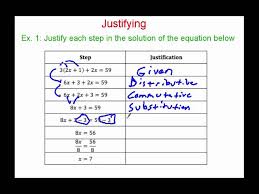 Justifying Solutions To Equations