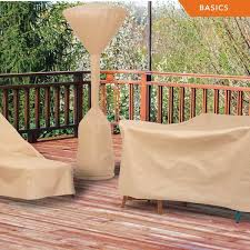 Modern Leisure Basics Water Resistant Outdoor Stand Up Patio Heater Cover 30 In W X 95 In H Beige
