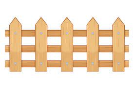 Garden Fence Cartoon Wooden Plank Farm