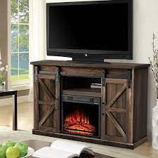 Wooden Electric Fireplace Tv Stand