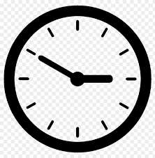 Time Clock Black Icon Png Transpa