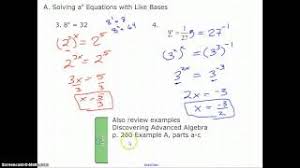 Solving Simple Exponential Equations