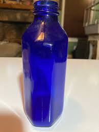 Squibb Cobalt Blue Glass Medicine