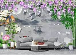 Pvc Living Room Wallpapers For Home Decor