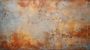 Rusty Textures On Concrete Wall