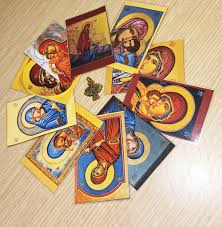 Orthodox Greek Laminated Icon Prayer