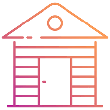 Garden Shed Generic Gradient Icon