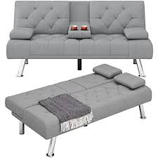 Hifit Futon Sofa Bed Upholstered