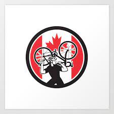 Canadian Bike Mechanic Canada Flag Icon